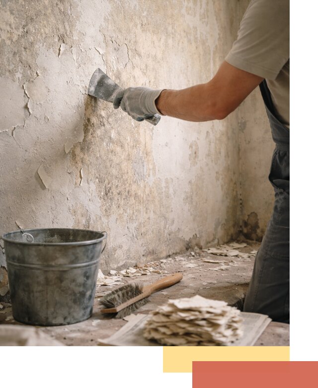 Удаление старой краски со стен в Ступино качественно и быстро