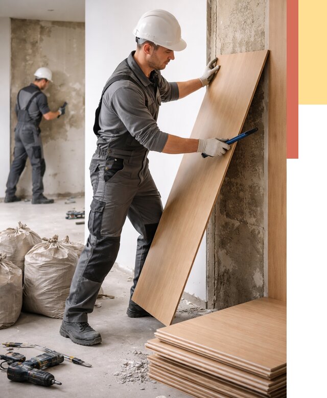 Демонтаж стеновых панелей в Ступино от 3638 руб. за м² быстро и недорого | ОТДЕЛОЧНИК-Стп