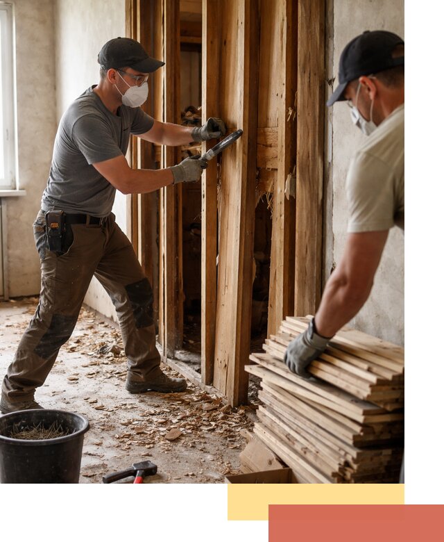 Демонтаж деревянных перегородок в Ступино быстро и аккуратно