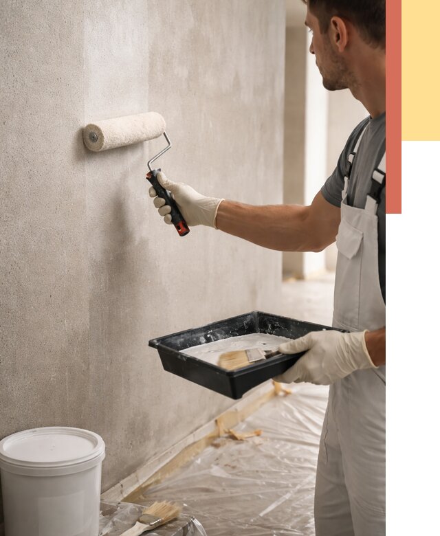 Грунтовка стен в Ступино от 2287 руб. м2 — быстро, недорого, с материалом | ОТДЕЛОЧНИК-Стп