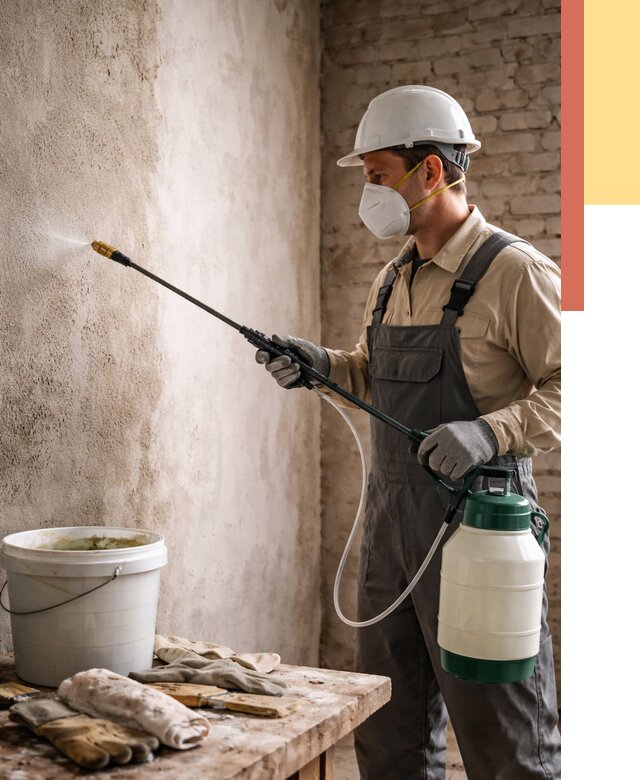 Антисептическая обработка стен в Ступино от 1247 руб. — быстро и недорого | ОТДЕЛОЧНИК-Стп