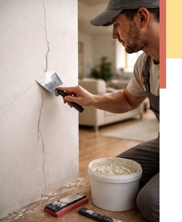 Заделка трещин и сколов в Ступино от 2547 руб. — быстро и недорого | ОТДЕЛОЧНИК-Стп