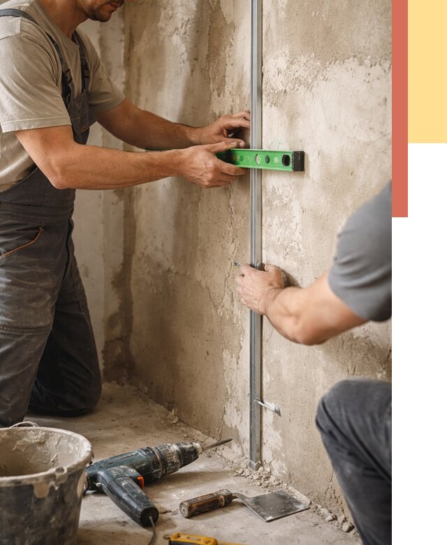 Установка штукатурных маяков в Ступино от 7276 руб. — быстро и недорого | ОТДЕЛОЧНИК-Стп