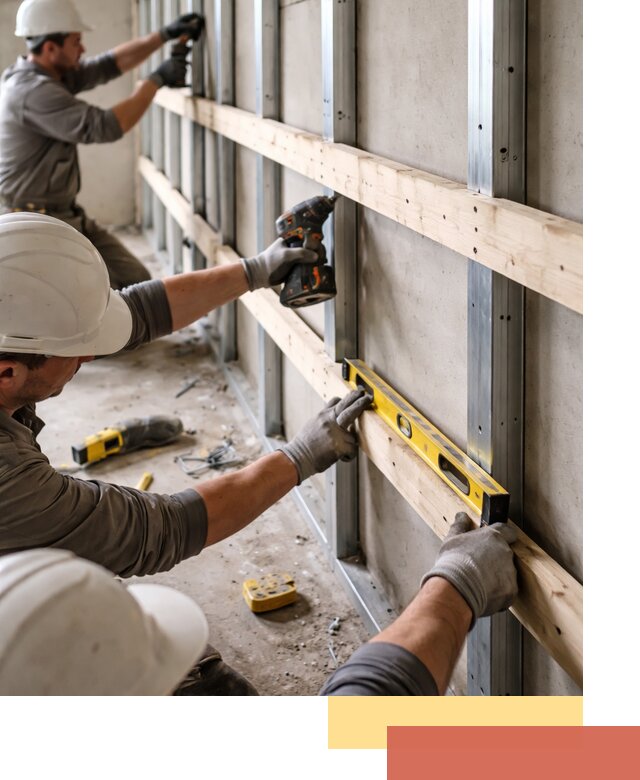 Устройство обрешетки под панели в Ступино