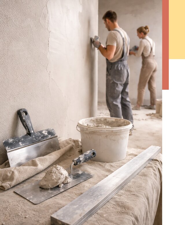 Штукатурка стен гипсовая в Ступино от 4677 руб/м2 — быстро и недорого | ОТДЕЛОЧНИК-Стп