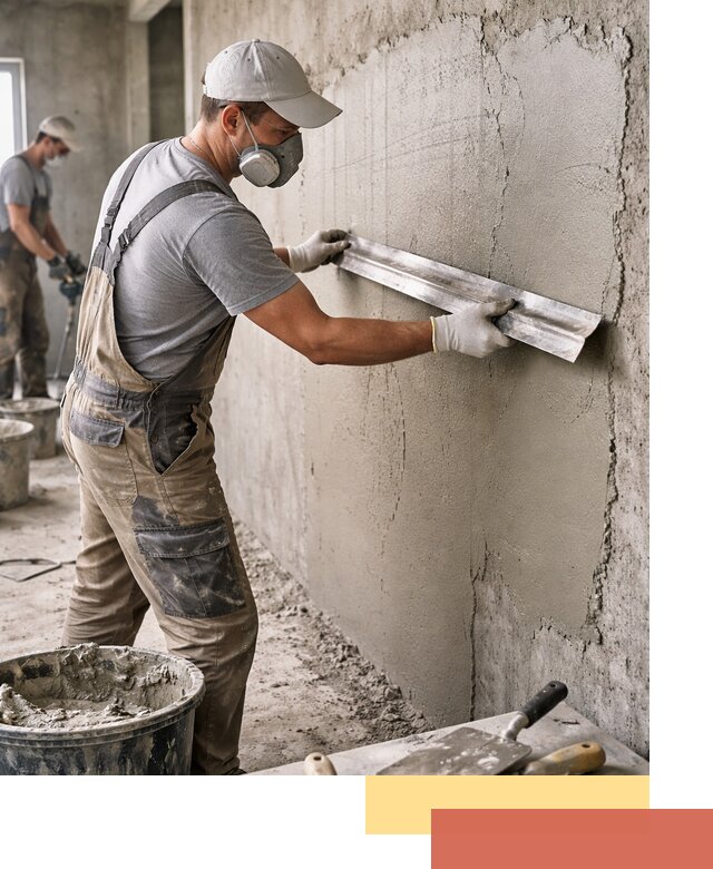 Штукатурка бетонных стен в Ступино качественно и долговечно