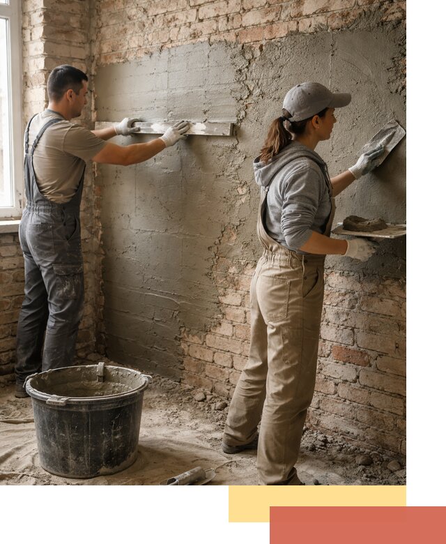 Штукатурка кирпичных стен в Ступино — качественно и надежно