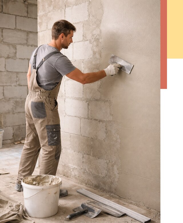 Штукатурка стен из газобетона в Ступино от 2183 руб./м2 — быстро и недорого | ОТДЕЛОЧНИК-Стп