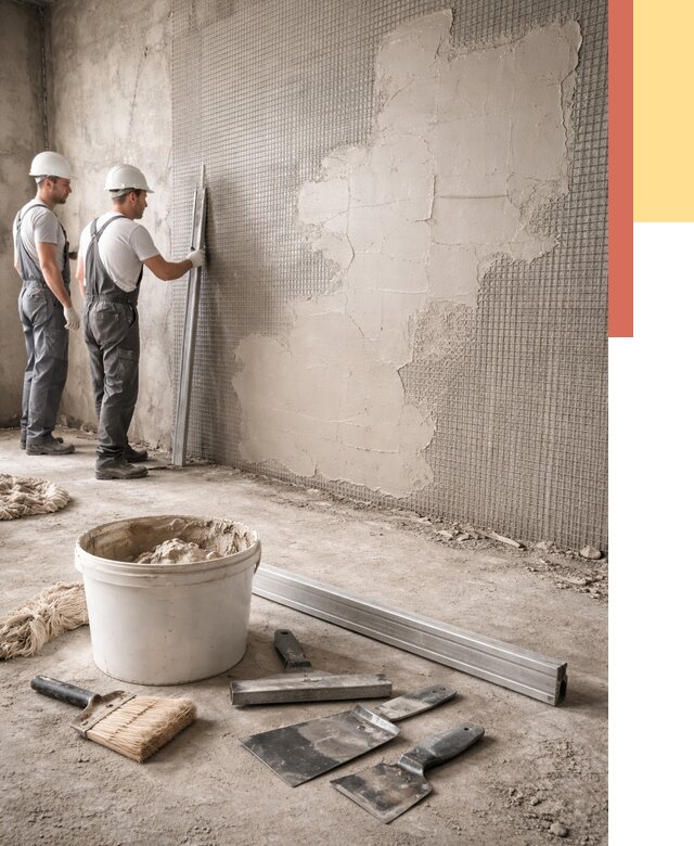 Штукатурка стен по сетке в Ступино от 5717 руб./м2 — быстро и недорого | ОТДЕЛОЧНИК-Стп