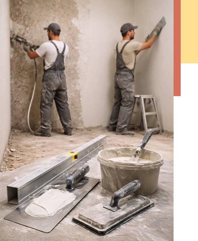 Штукатурка стен под обои в Ступино от 4677 руб./м2 — выравнивание под обои | ОТДЕЛОЧНИК-Стп