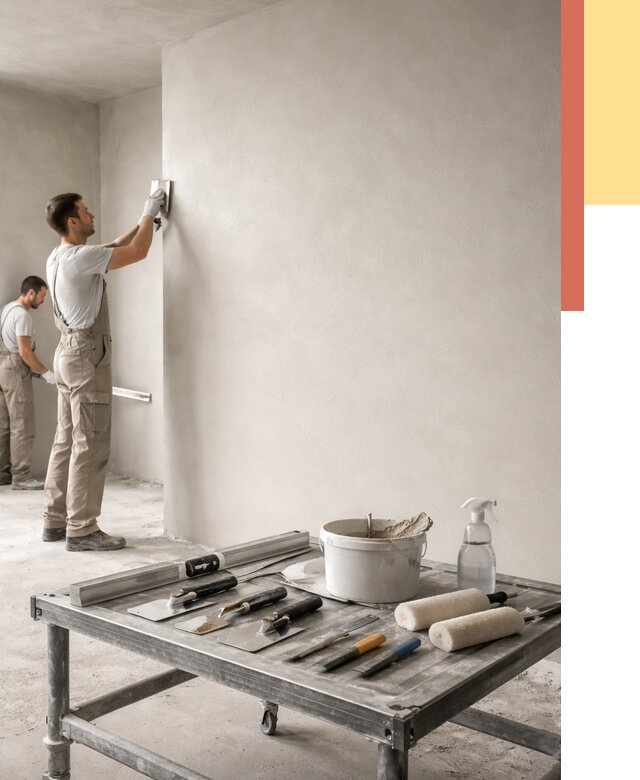 Штукатурка стен под покраску в Ступино от 4677 руб./м² — качественно и недорого | ОТДЕЛОЧНИК-Стп