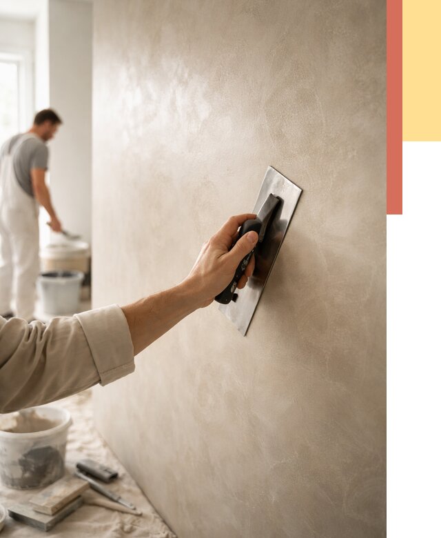 Венецианская штукатурка в Ступино от 3638 руб/м² — нанесение стен под ключ | ОТДЕЛОЧНИК-Стп