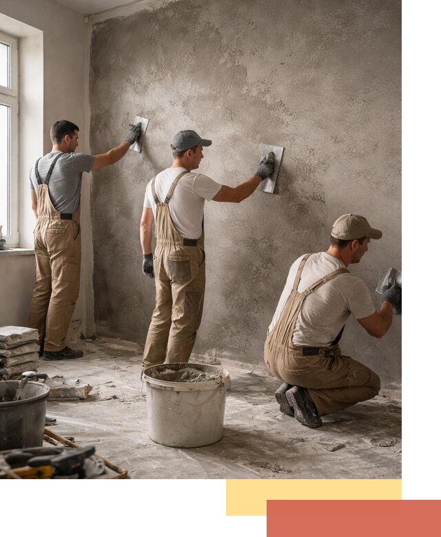 Декоративная штукатурка под бетон в Ступино для стен и потолков