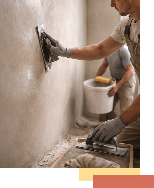 Нанесение марокканской штукатурки таделакт в Ступино