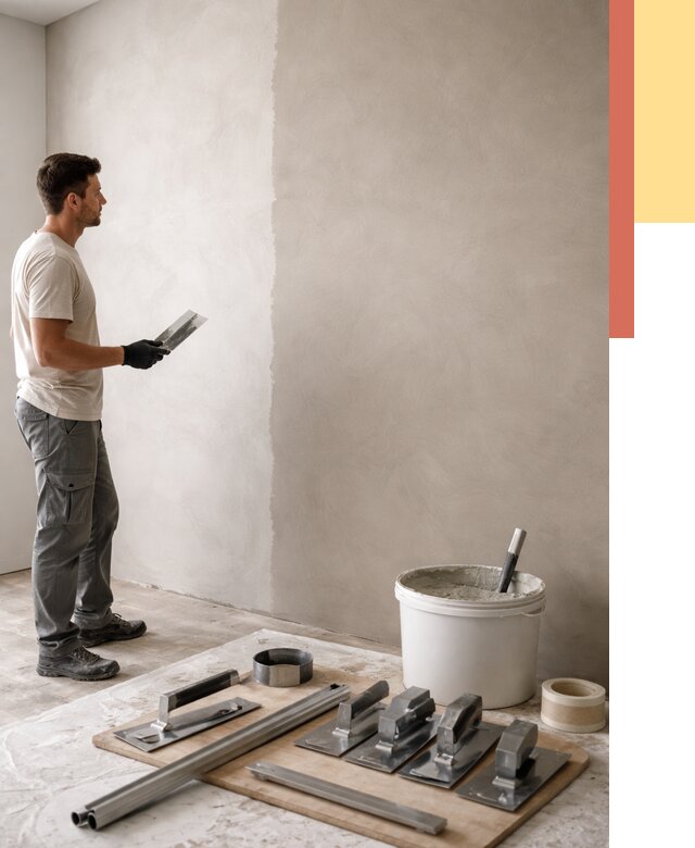 Нанесение микроцемента на стены в Ступино от 3326 руб./м2 под ключ | ОТДЕЛОЧНИК-Стп