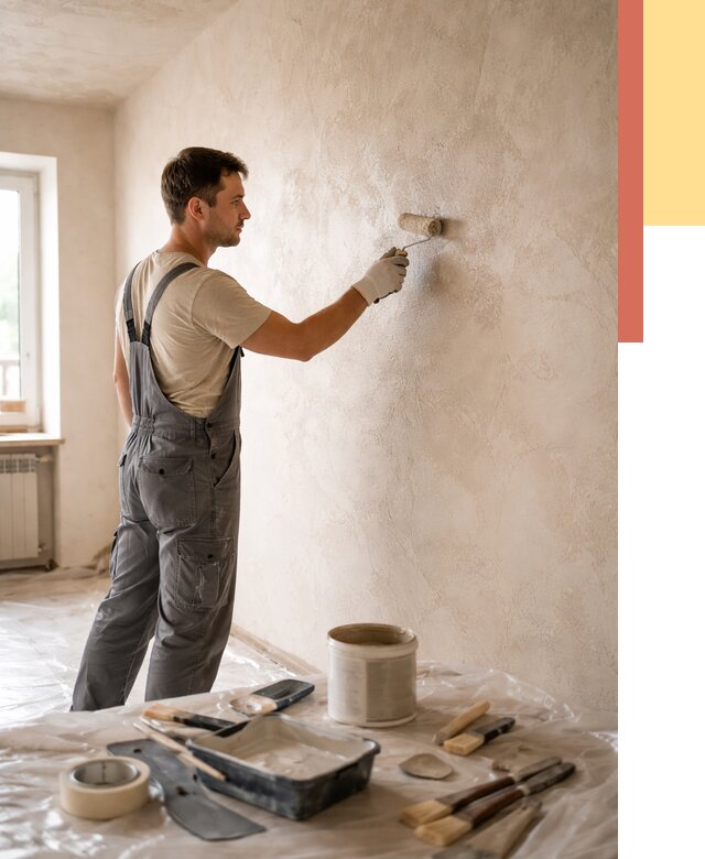 Нанесение лессирующей краски по декоративке в Ступино от 1819 руб. | ОТДЕЛОЧНИК-Стп