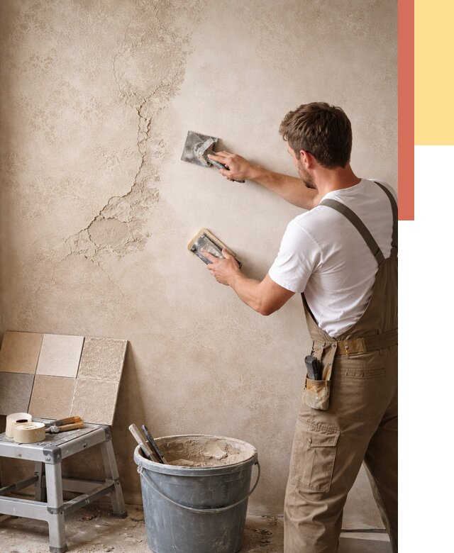 Ремонт декоративной штукатурки в Ступино от 4677 руб. под ключ | ОТДЕЛОЧНИК-Стп