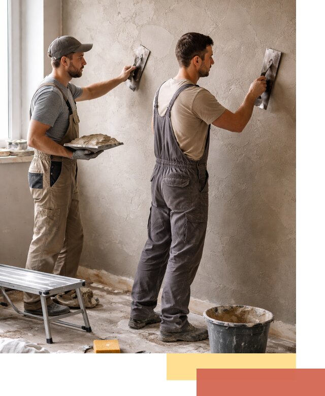 Ремонт декоративной штукатурки и восстановление фактуры в Ступино