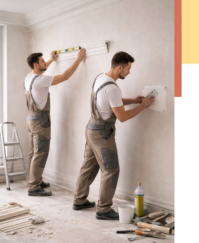 Монтаж лепнины на стены в Ступино от 4677 руб. — недорого, быстро | ОТДЕЛОЧНИК-Стп