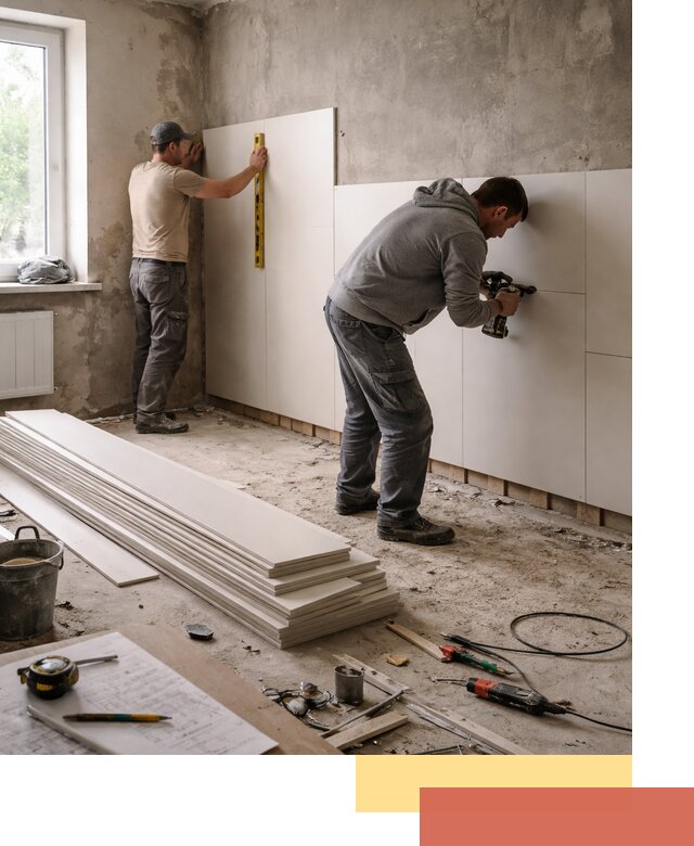 Монтаж ПВХ панелей на стены в Ступино качественно и быстро