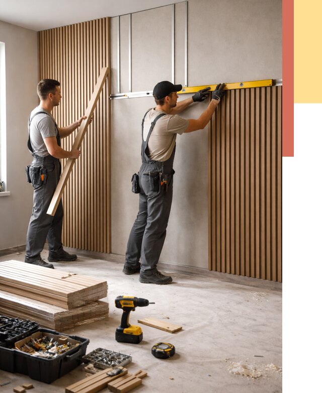 Монтаж реечных панелей на стены в Ступино от 1247 руб. — быстро и недорого | ОТДЕЛОЧНИК-Стп