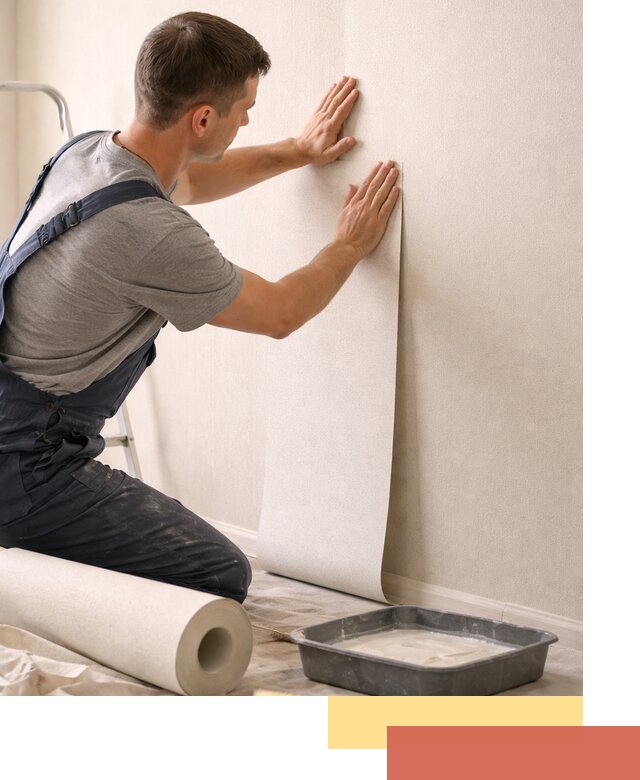 Поклейка флизелиновых обоев в Ступино качественно и быстро