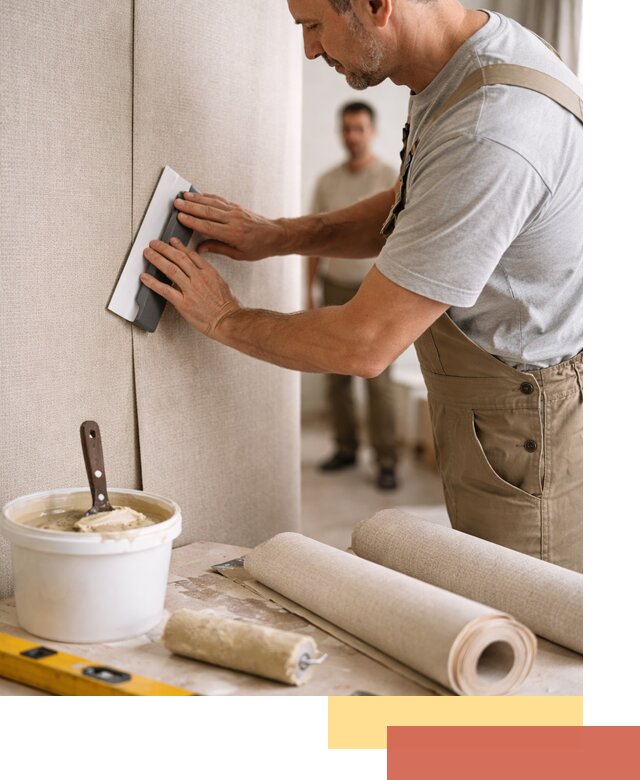 Поклейка текстильных обоев в Ступино профессионально и аккуратно