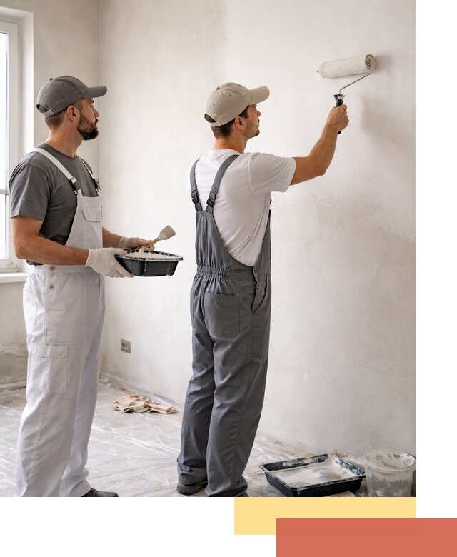 Покраска стен водоэмульсионной краской в Ступино