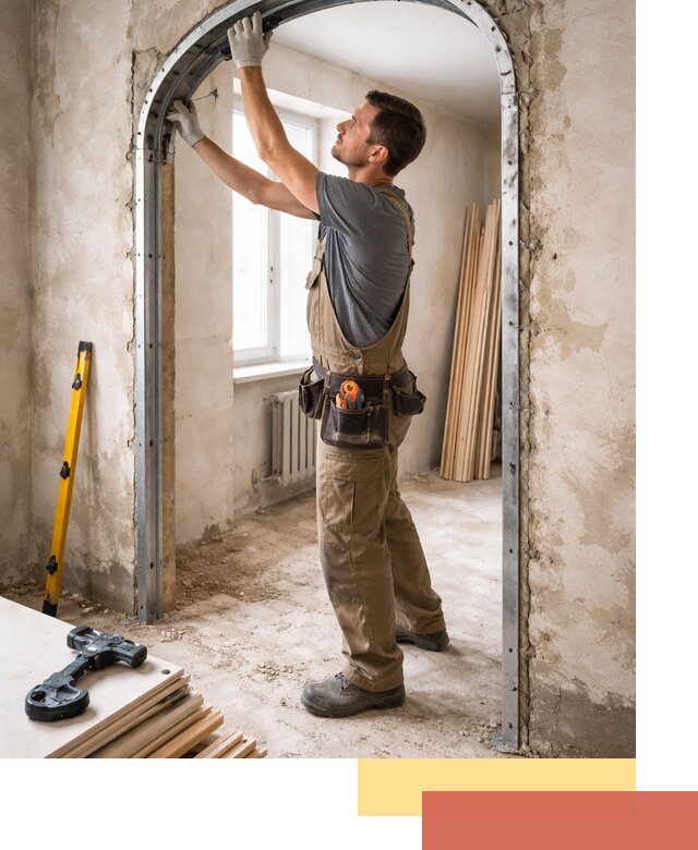 Устройство арочного проема в Ступино под ключ