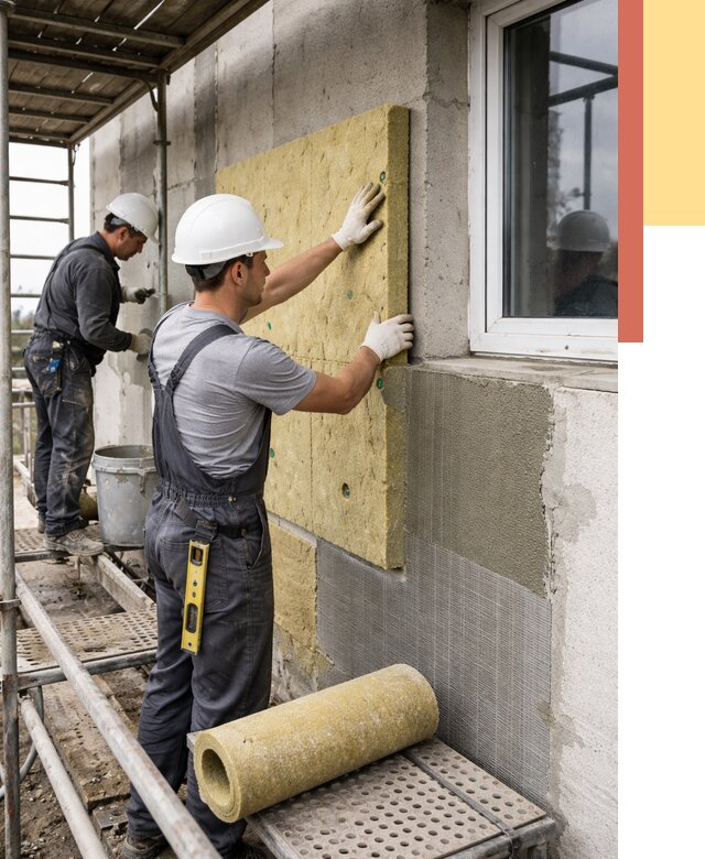 Утепление стен в Ступино от 4469 руб. под ключ — быстро и недорого | ОТДЕЛОЧНИК-Стп