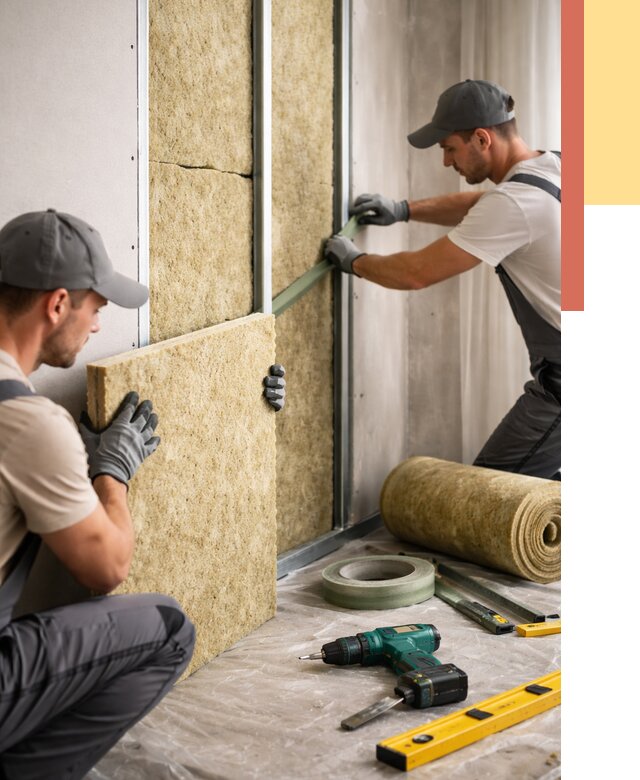 Шумоизоляция стен в Ступино под ключ от 1923 руб. | ОТДЕЛОЧНИК-Стп