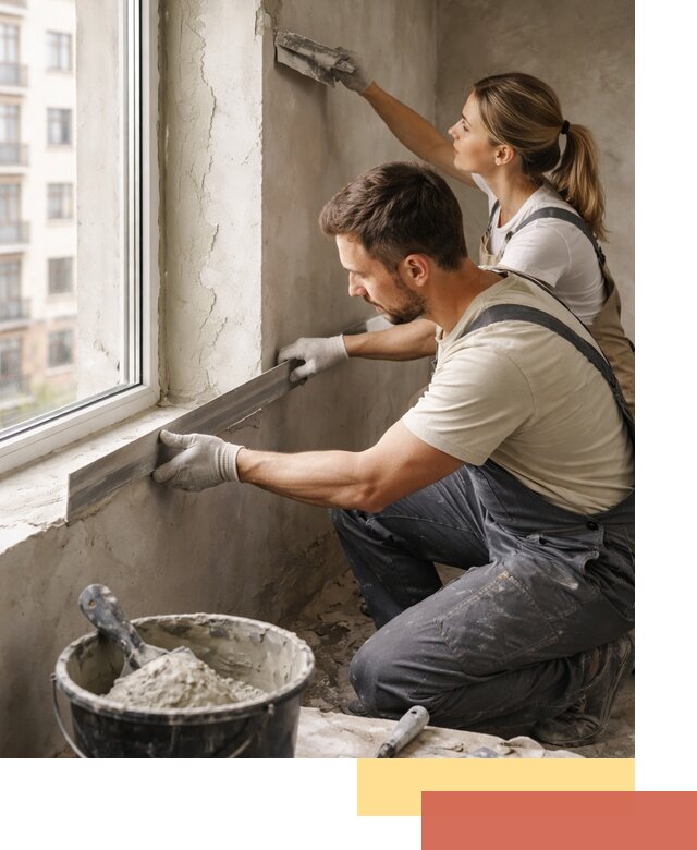 Штукатурка откосов дверей и окон профессионально в Ступино