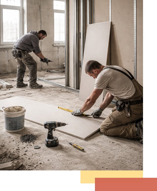 Кладка перегородок из ПГП под ключ в Ступино