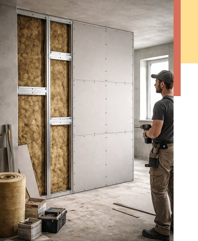 Усиленная перегородка под навеску в Ступино от 13304 руб. — монтаж под ключ | ОТДЕЛОЧНИК-Стп