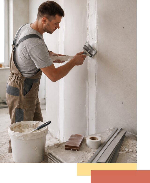 Шпаклевка перегородок из гипсокартона в Ступино качественно и быстро