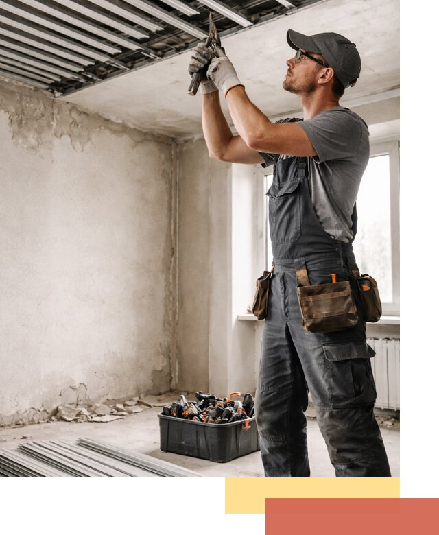 Демонтаж реечного потолка в Ступино быстро и аккуратно