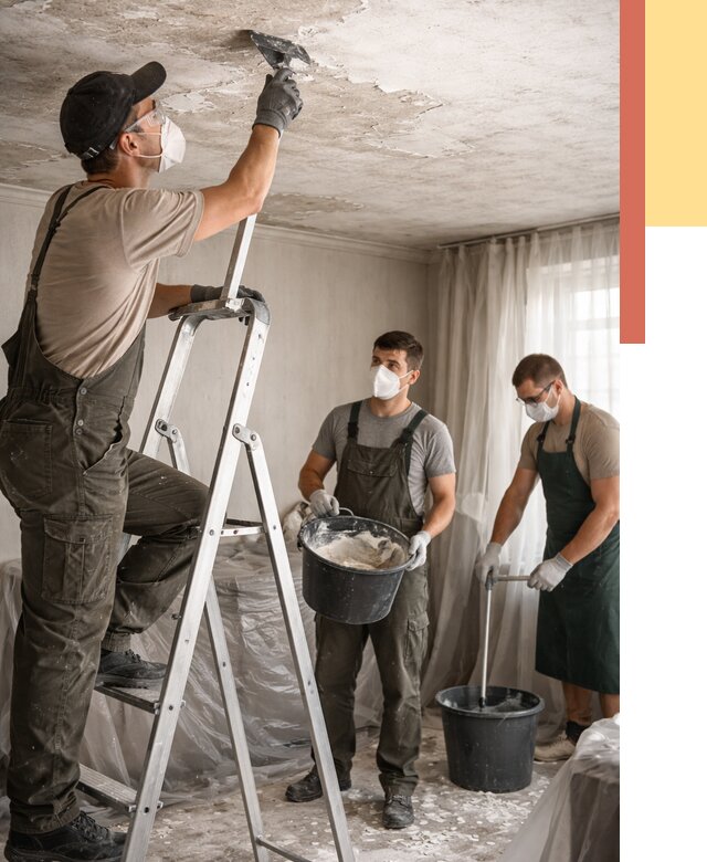 Удаление побелки с потолка в Ступино от 2599 руб. быстро и недорого | ОТДЕЛОЧНИК-Стп