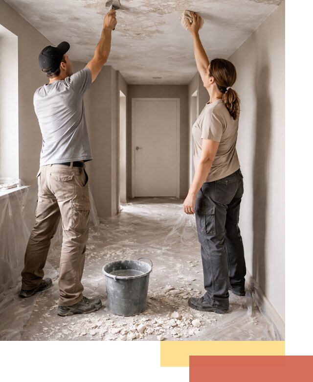 Удаление побелки с потолка в Ступино — быстро и аккуратно