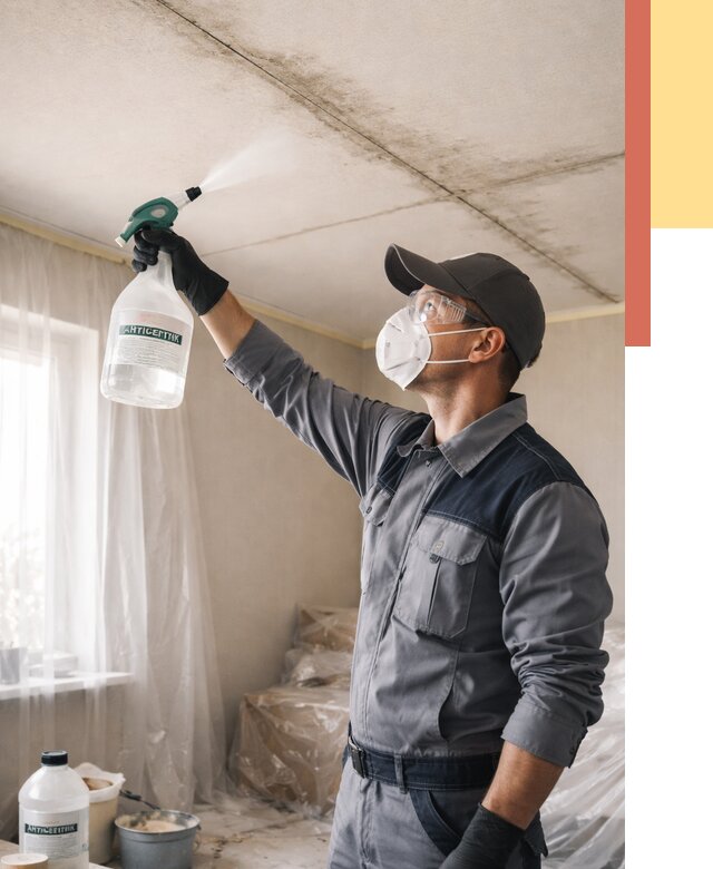 Антисептическая обработка потолка в Ступино от 2599 руб. | ОТДЕЛОЧНИК-Стп