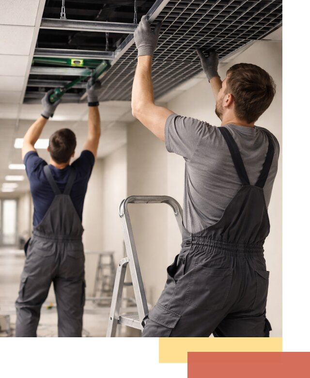 Монтаж потолка Грильято в Ступино: установка под ключ качественно