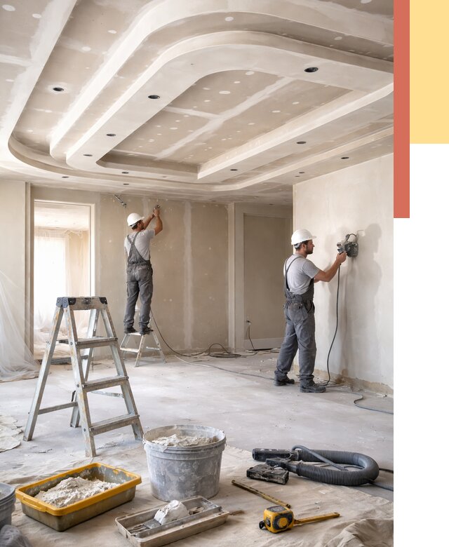 Многоуровневый потолок из гипсокартона в Ступино от 780 руб. под ключ | ОТДЕЛОЧНИК-Стп