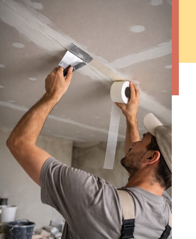 Обработка швов потолка ГКЛ в Ступино от 7796 руб. под ключ | ОТДЕЛОЧНИК-Стп