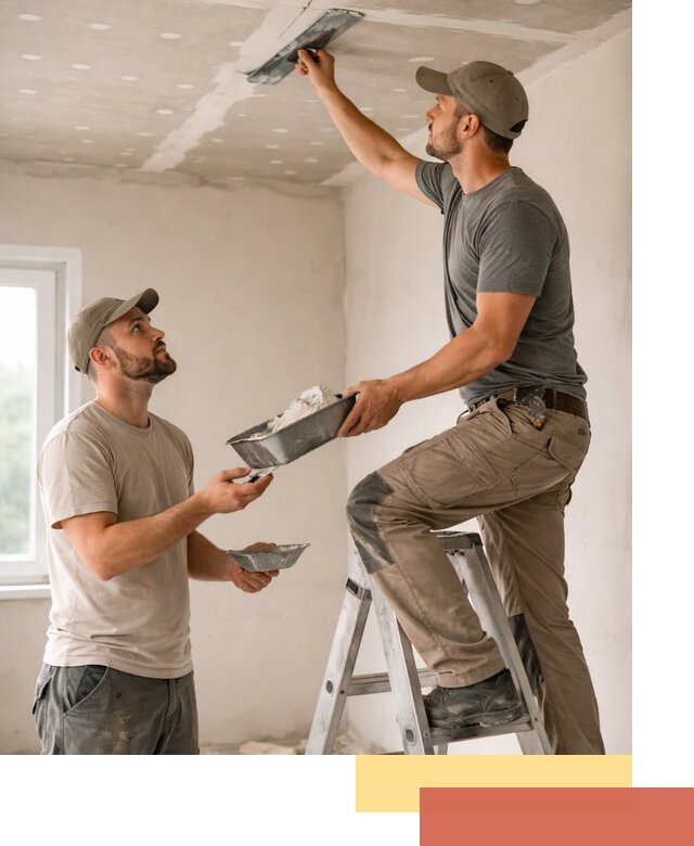 Шпаклевка потолка из гипсокартона в Ступино качественно и быстро