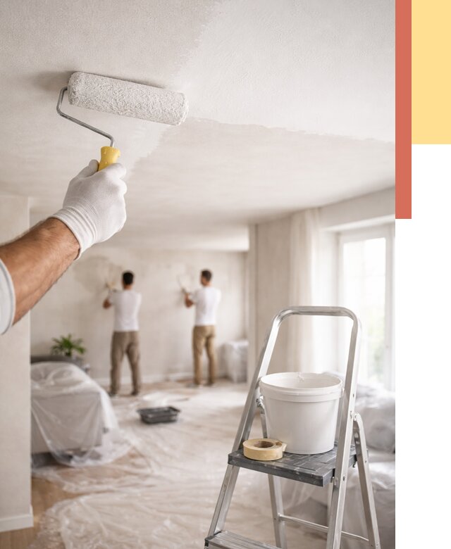 Покраска потолка акриловой краской в Ступино от 2599 руб. | ОТДЕЛОЧНИК-Стп