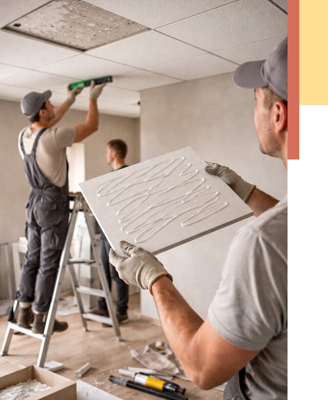 Монтаж потолочной плитки в Ступино от 4677 руб. — быстро и недорого | ОТДЕЛОЧНИК-Стп