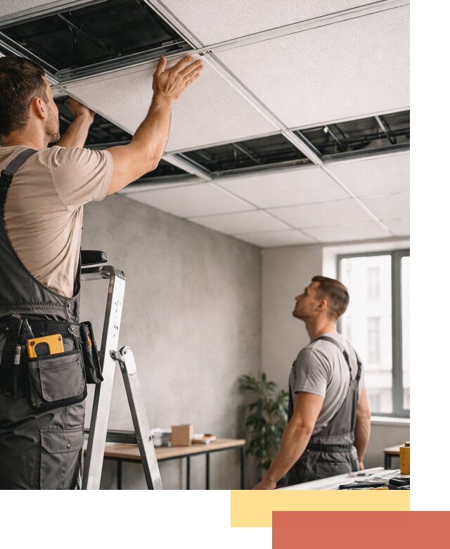 Монтаж потолочной плитки в Ступино качественно и в срок