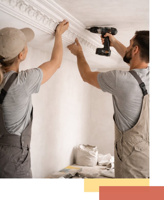 Профессиональный монтаж лепнины на потолок в Ступино