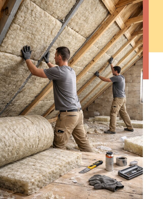 Утепление потолка минватой в Ступино от 1507 руб. — быстро и недорого | ОТДЕЛОЧНИК-Стп