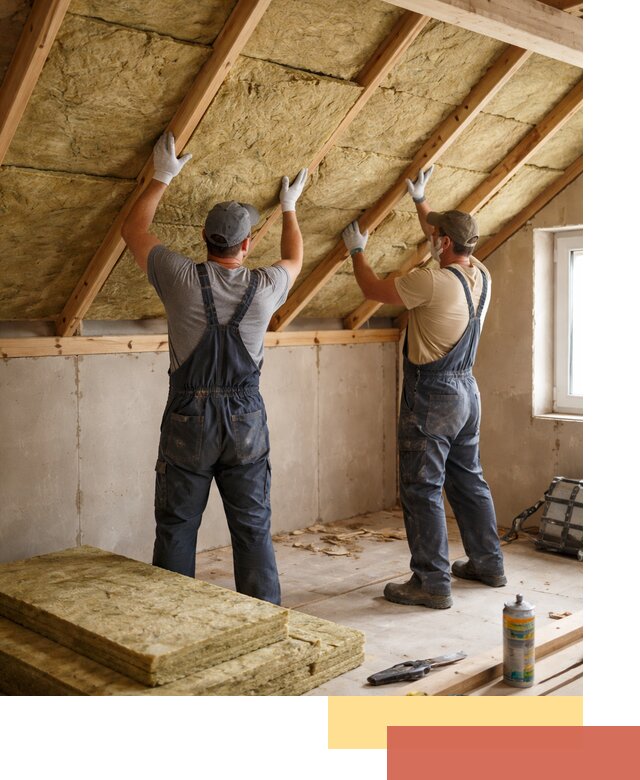 Утепление потолка минеральной ватой в Ступино