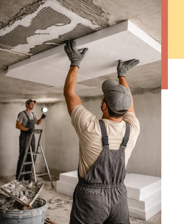 Утепление потолка пенопластом в Ступино от 4677 руб/м2 — недорого и быстро | ОТДЕЛОЧНИК-Стп